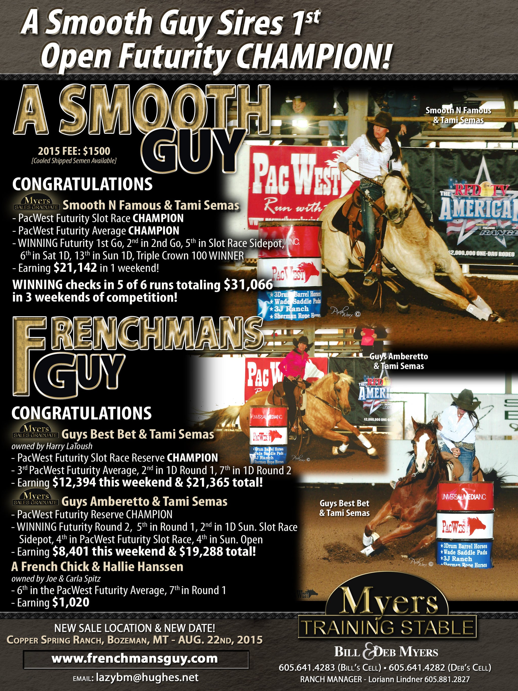 Big Wins for Smooth N Famous, Guys Amberetto, and Guys Best Bet