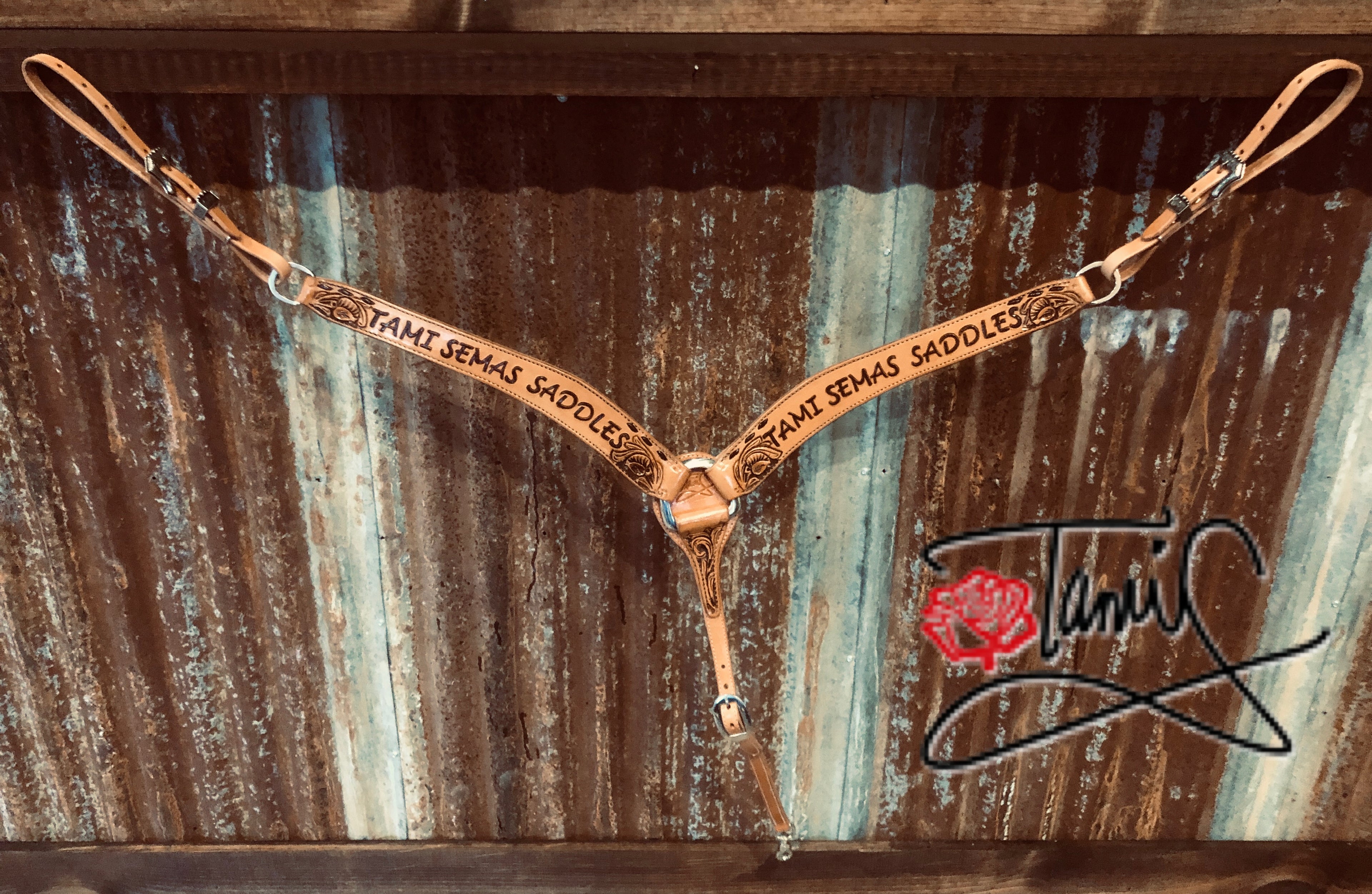 Breast Collar- Tooled with Logo